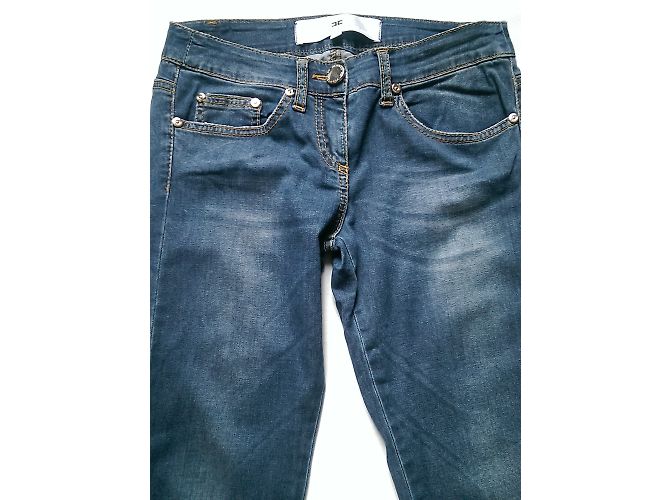 Jeans Slim de 5 Bolsillos Elisabetta Franchi Azul - vista 8