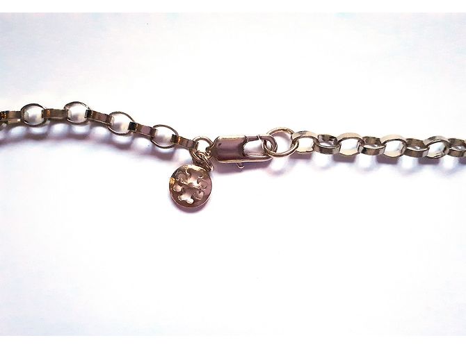 Collana Lunga Tory Burch Oro in Acciaio D'oro - vista 4