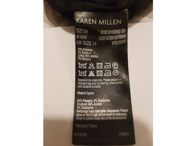 Karen Millen Kleid blau aus Polyester L - Ansicht 7