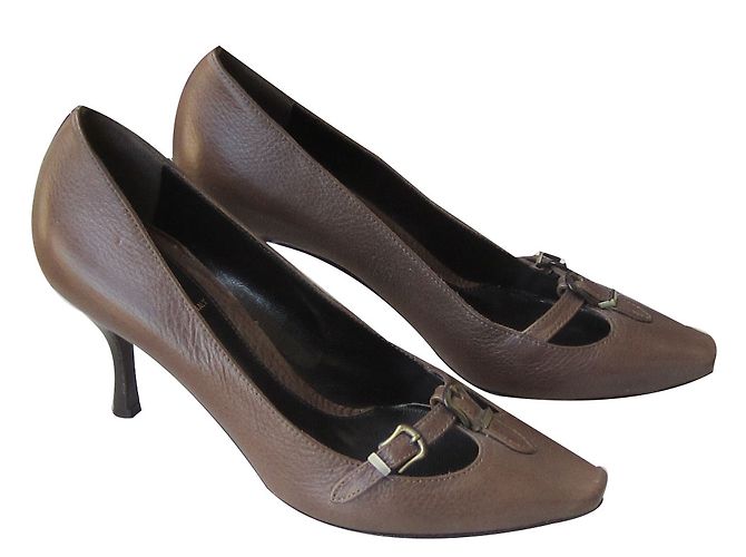 Fendi Pumps aus Leder Braun 37 - Ansicht 2