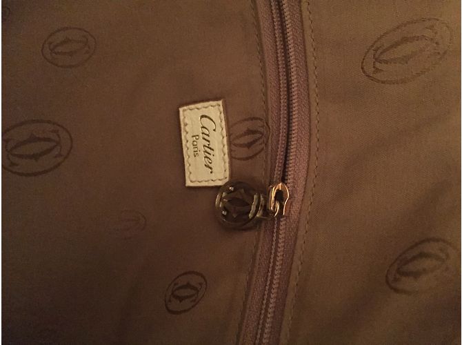 Borsa Marchello Cartier in pelle ebano - vista 7