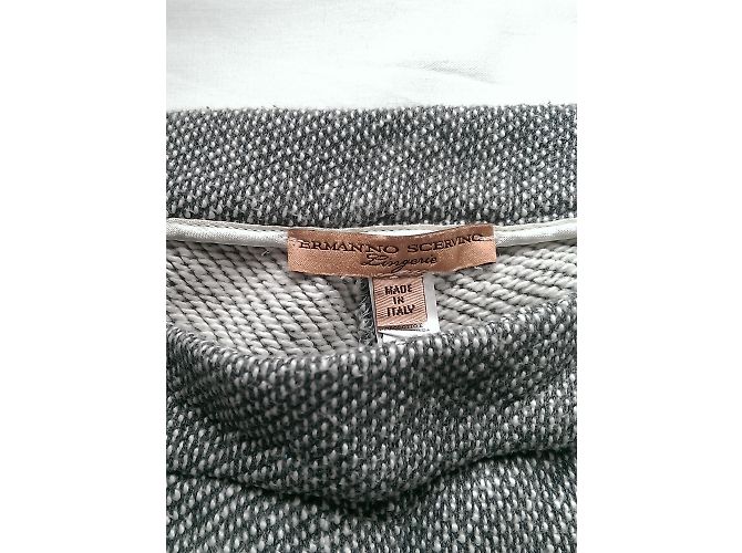 Pantalones Ermanno Scervino Grises Algodón Lana - vista 3