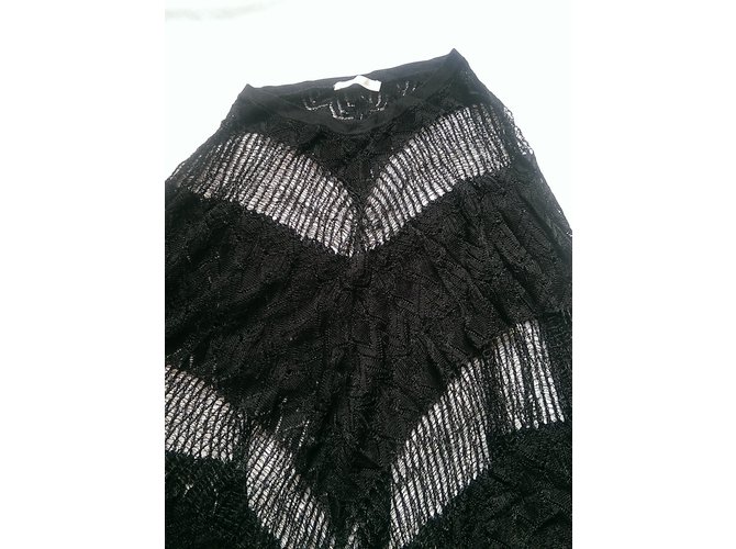 Poncho de encaje Maje Maxime negro - vista 2