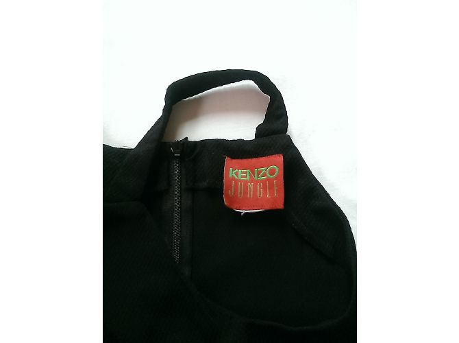Kenzo Jungle ärmelloses Kleid schwarz - Ansicht 2