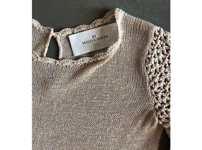 By Malene Birger Strickkleid aus Leinen Beige - Ansicht 5