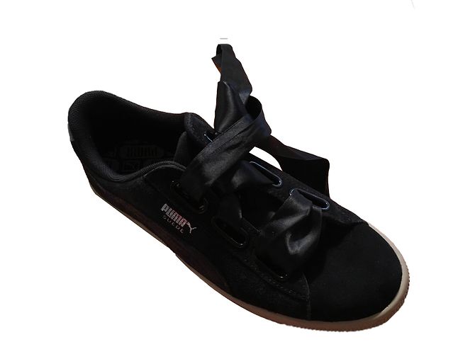Baskets Puma en daim noir 39 - vue 2
