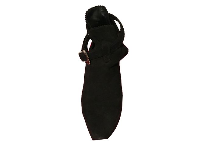 Stivaletti Sandro in pelle di cervo nera 40 Nero - vista 2