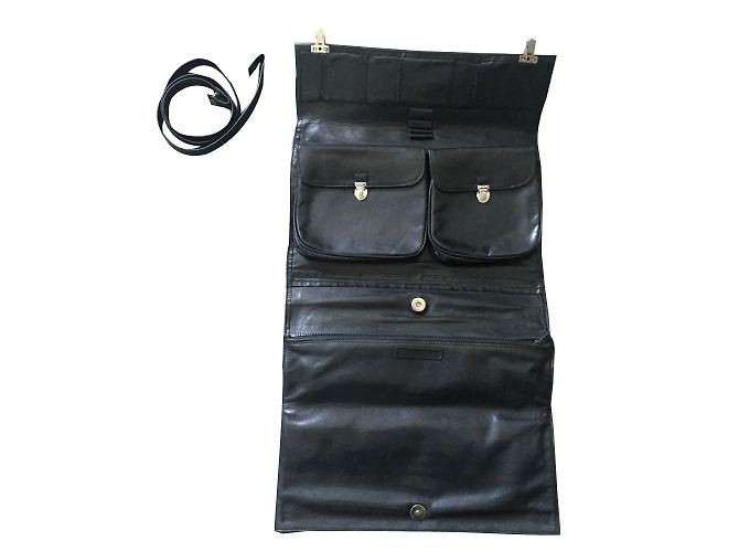 Autre Marque Borsa a mano Nathalie Laudon in pelle nera Nero - vista 2