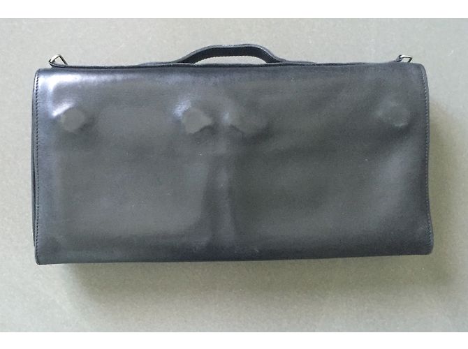 Autre Marque Borsa a mano Nathalie Laudon in pelle nera Nero - vista 6