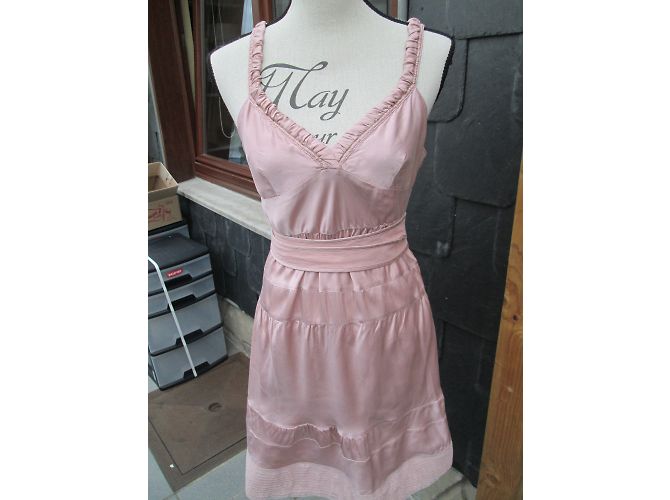 Vestido de seda rosa Pinko - vista 2