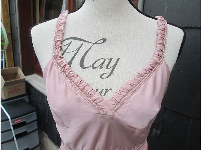 Vestido de seda rosa Pinko - vista 4