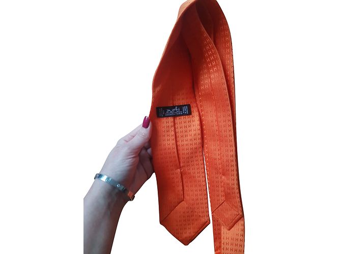 Hermès Laços Laranja - vista 2