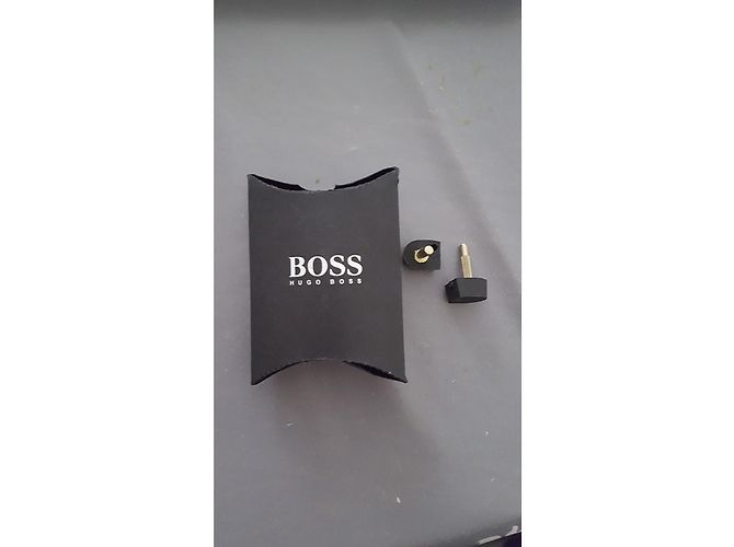 Décolleté Hugo Boss in pelle nera Nero - vista 4