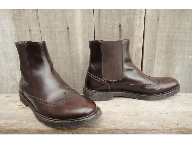 Apc Chelsea Boots Brown Leather - view 3