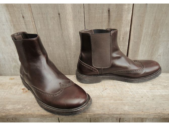 Apc Chelsea Boots Brown Leather - view 4