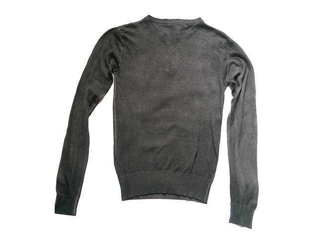 Autre Marque RELIVE Baumwollpullover mit Knöpfen Khaki M - Ansicht 2