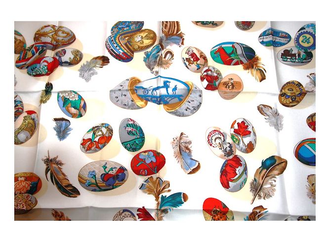 "la couvée d'Hermès" Lenços de seda - vista 5