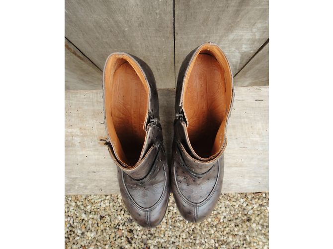 Stivaletti Chie Mihara in pelle di struzzo marrone 40 - vista 5