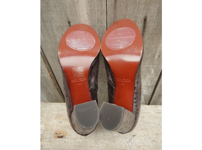 Stivaletti Chie Mihara in pelle di struzzo marrone 40 - vista 7