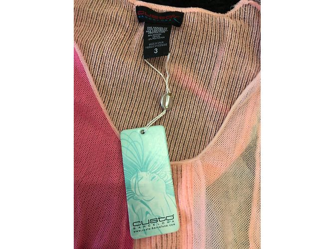 Autre Marque Top sin mangas de algodón rosa Gusto Barcelona - vista 4