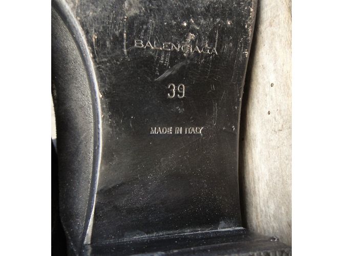Botas Balenciaga de gamuza negra Talla 39 Negro - vista 10