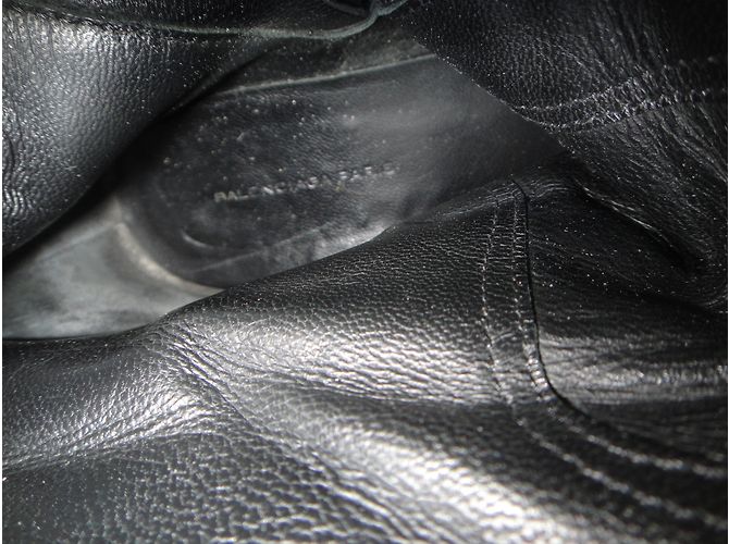 Botas Balenciaga de gamuza negra Talla 39 Negro - vista 4