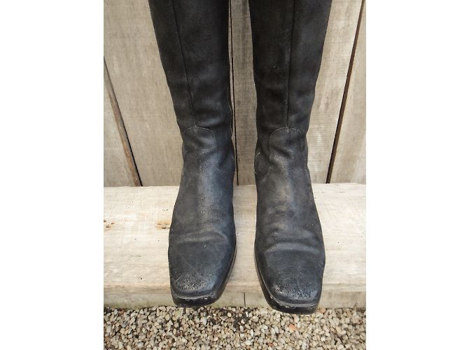Botas Balenciaga de gamuza negra Talla 39 Negro - vista 7
