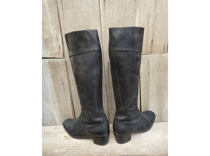 Botas Balenciaga de gamuza negra Talla 39 Negro - vista 8
