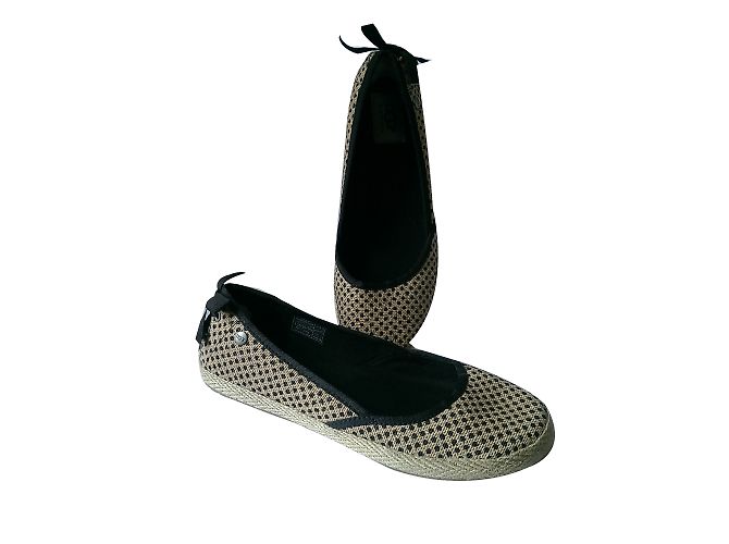 Ballerine Ugg Nere e Beige Nero - vista 2