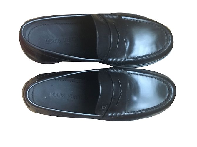 Mocassini Louis Vuitton Officier in pelle nera Nero - vista 2
