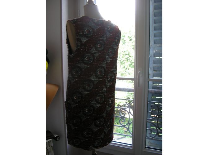 Vestido Laurence Dolige de algodón rojo con estampado wax Talla M Roja - vista 4