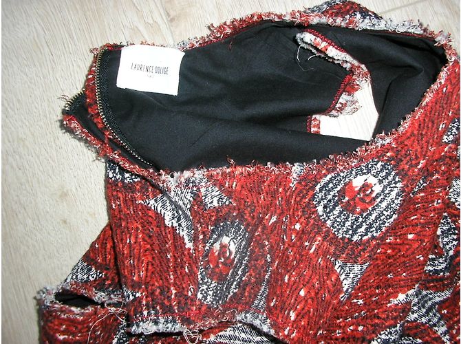 Vestido Laurence Dolige de algodón rojo con estampado wax Talla M Roja - vista 5