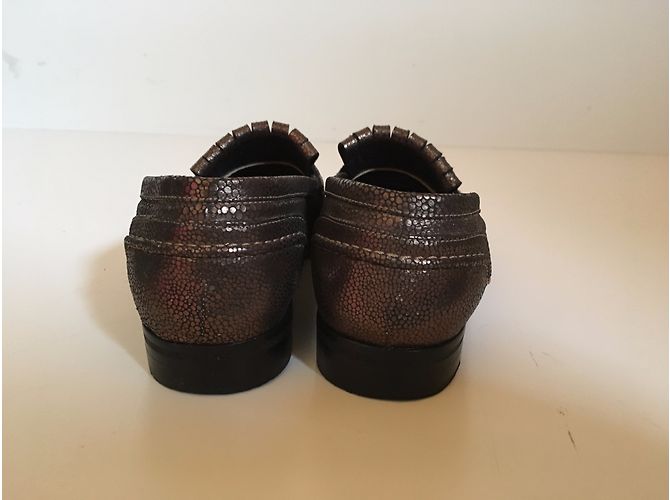 Lanvin Leder Ballerinen mit Fransen Braun - Ansicht 3