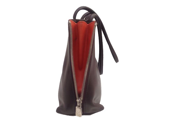Borsa a tracolla Furla in pelle marrone e arancione Marrone scuro - vista 2