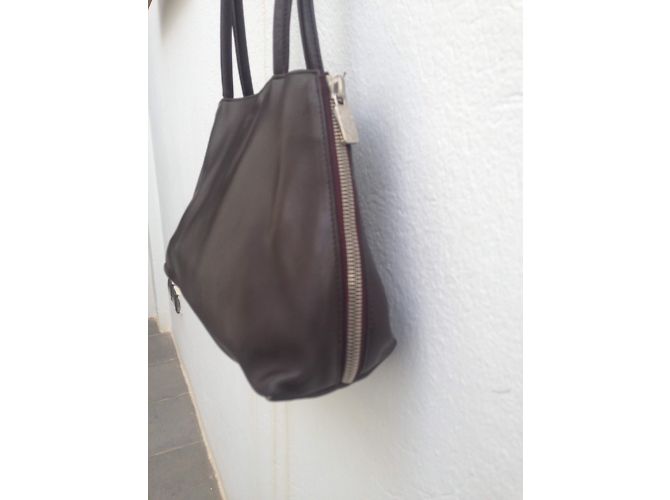 Borsa a tracolla Furla in pelle marrone e arancione Marrone scuro - vista 4