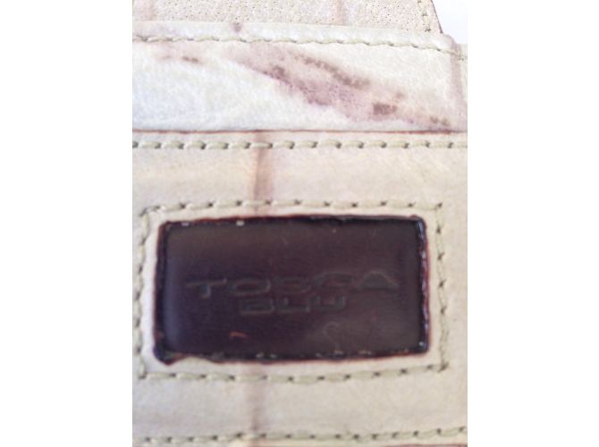 Tosca Blu Eimertasche beige Leder Croco Print - Ansicht 3