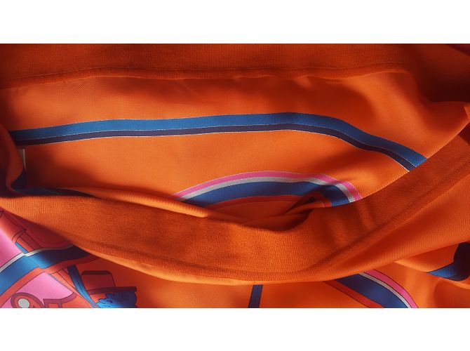 Hermès Camisola Slik e lã Laranja - vista 13