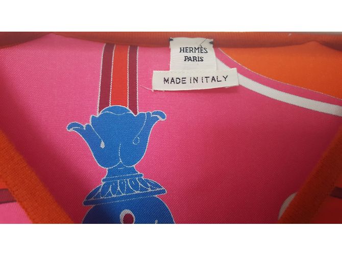 Hermès Camisola Slik e lã Laranja - vista 6