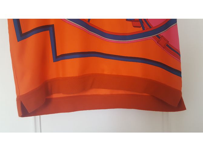Hermès Camisola Slik e lã Laranja - vista 7
