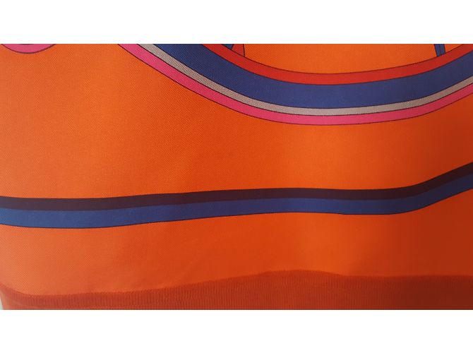 Hermès Camisola Slik e lã Laranja - vista 8