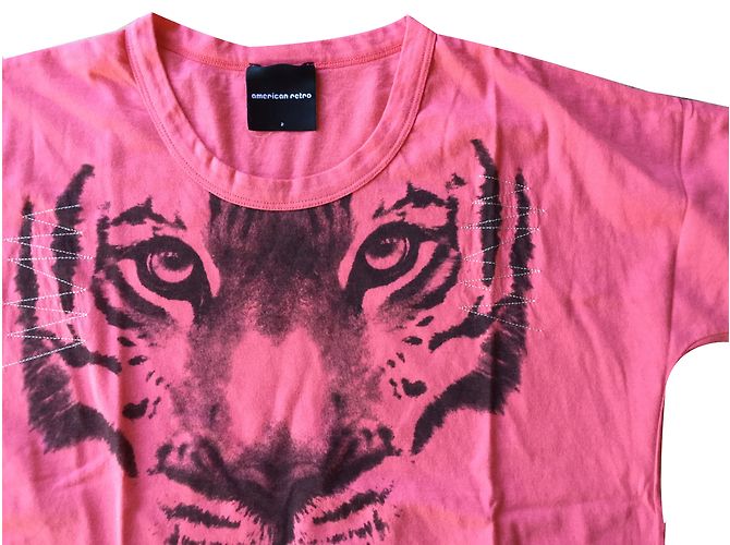 Polo de algodón rosa American Retro - vista 2