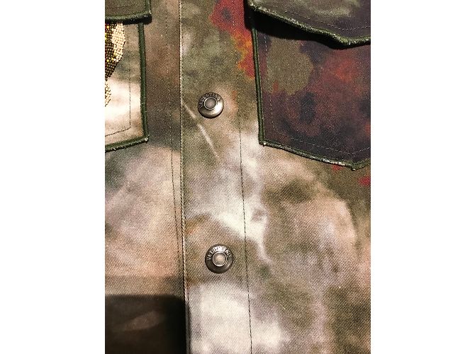 Valentino tie dye jacket en talla IT38 Caqui - vista 4