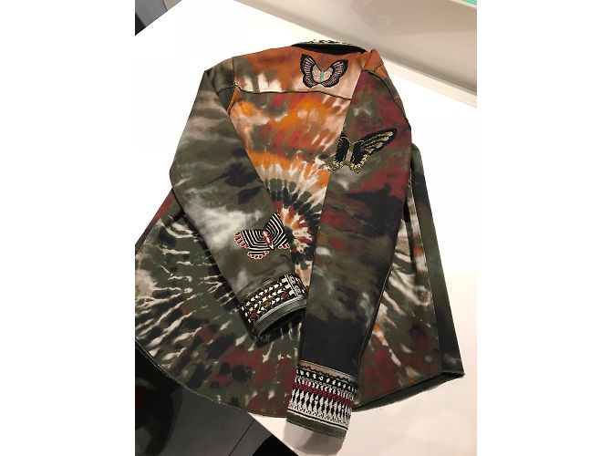 Valentino tie dye jacket en talla IT38 Caqui - vista 8