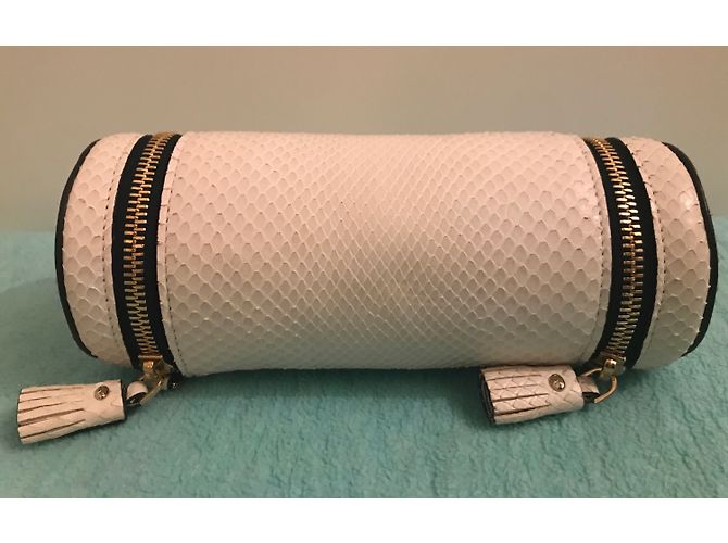 Anya Hindmarch Python Clutch Tasche Flesh Fleisch - Ansicht 2
