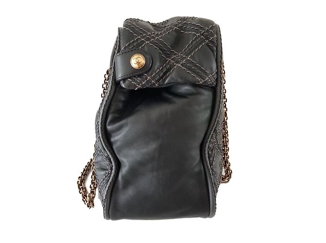 Borsa Chanel Fotocamera Nera in Pelle Nero - vista 2