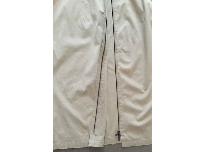 Autre Marque Vestido sahariano túnica tipo blusa beige algodón - vista 20