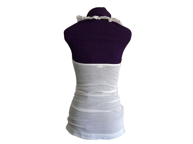 Autre Marque Top Blanco de Algodón con Espalda Descubierta - vista 2