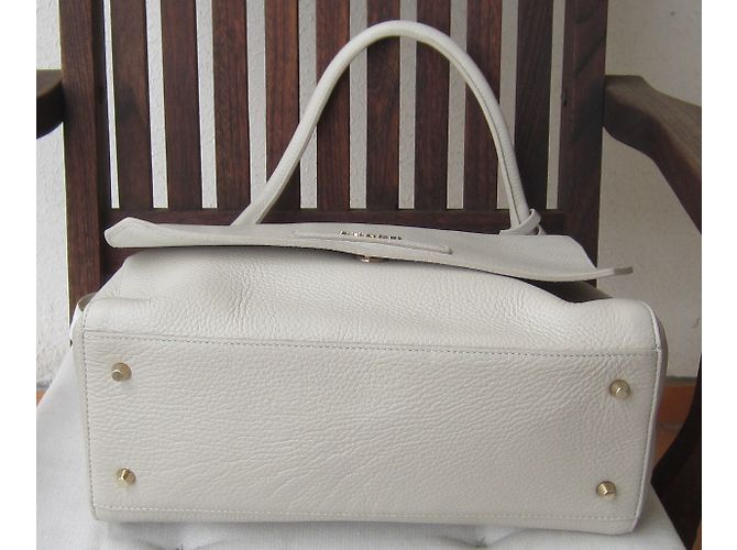 Borsa a mano Furla in pelle color chalk - vista 8