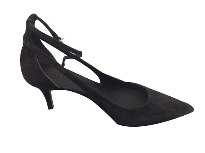 Décolleté Alexander Wang in scamosciato nero - vista 2