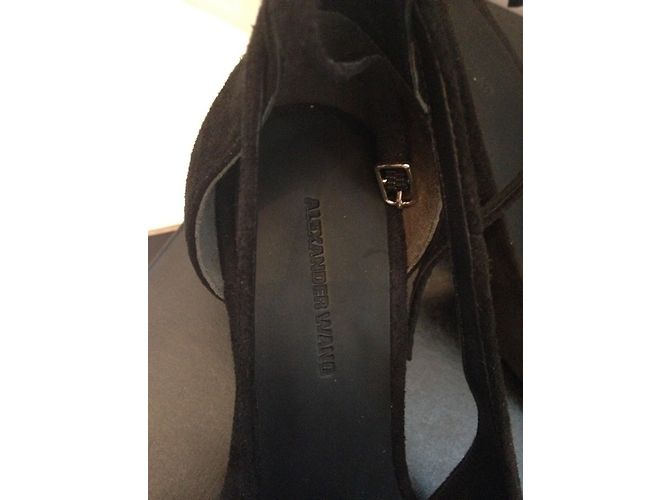 Décolleté Alexander Wang in scamosciato nero - vista 3